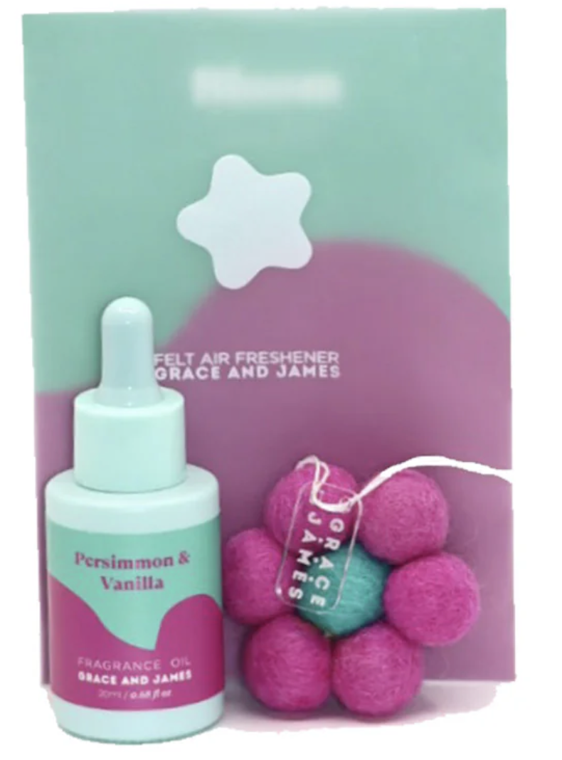 Persimmon & Vanilla | Felt Air Freshener