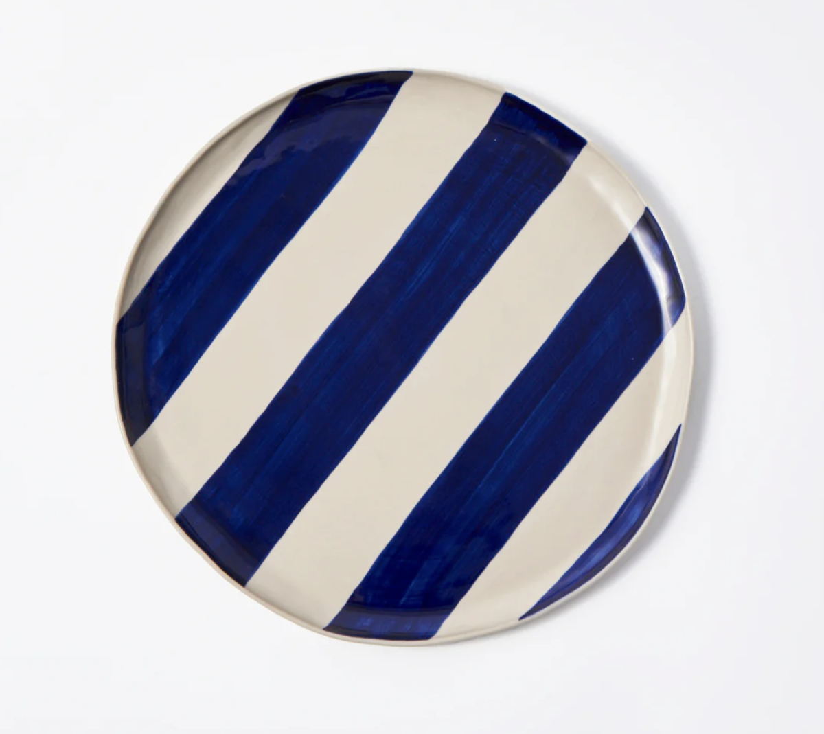 CABANA STRIPE PLATTER BLUE
