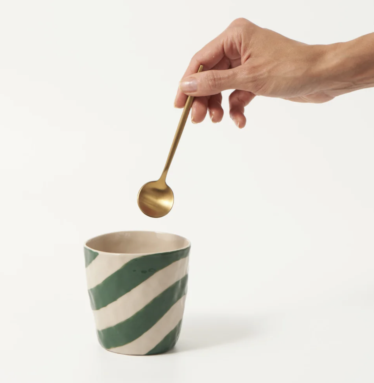 CABANA STRIPE TUMBLER | GREEN