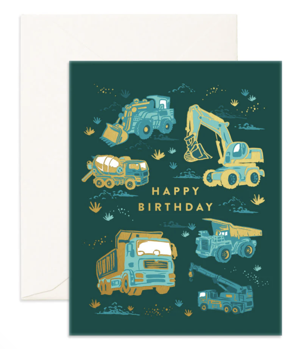 Greeting Card | Happy Birthday Trucks