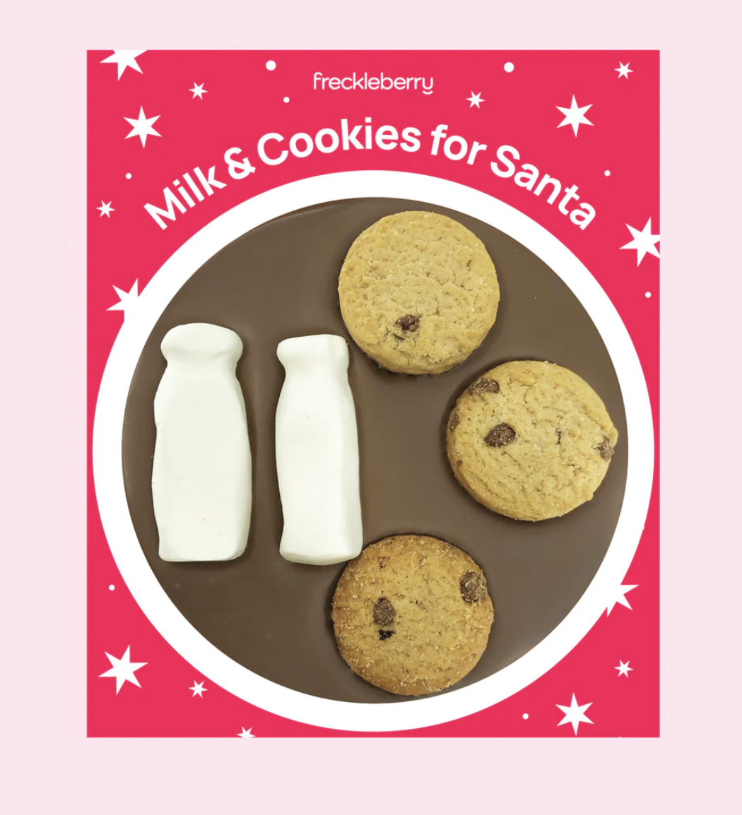 Christmas Chocolate Milk & Cookies For Santa