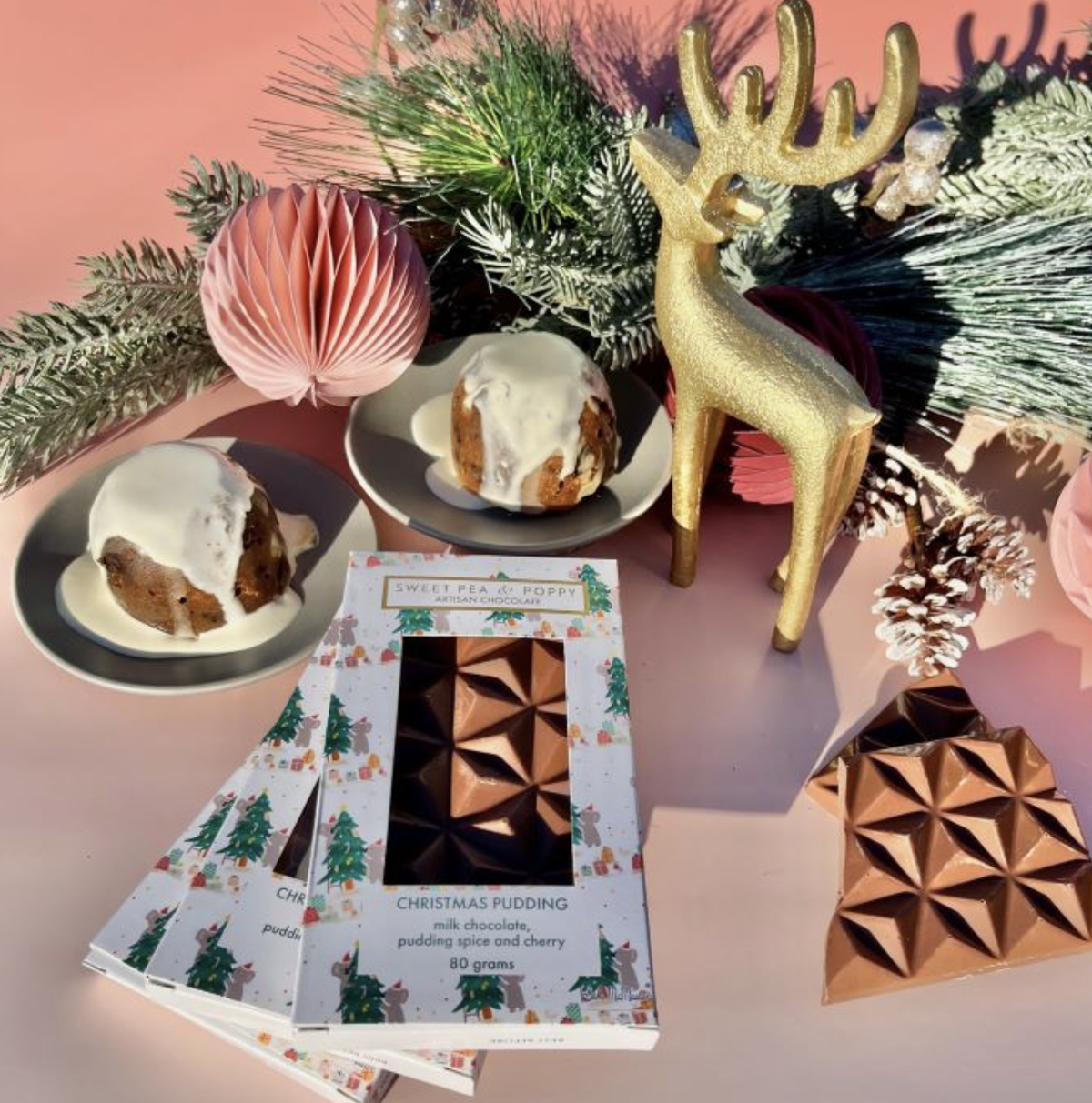 Artisan Chocolate Bar | Christmas Pudding