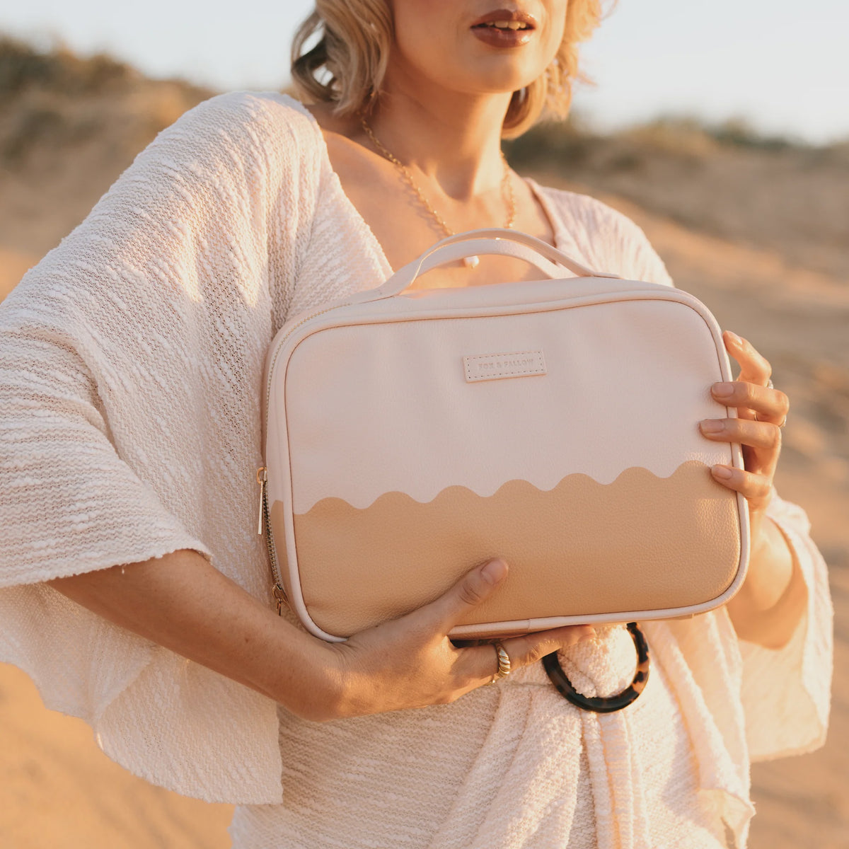 Cosmetic Bag | Caramel Ripple