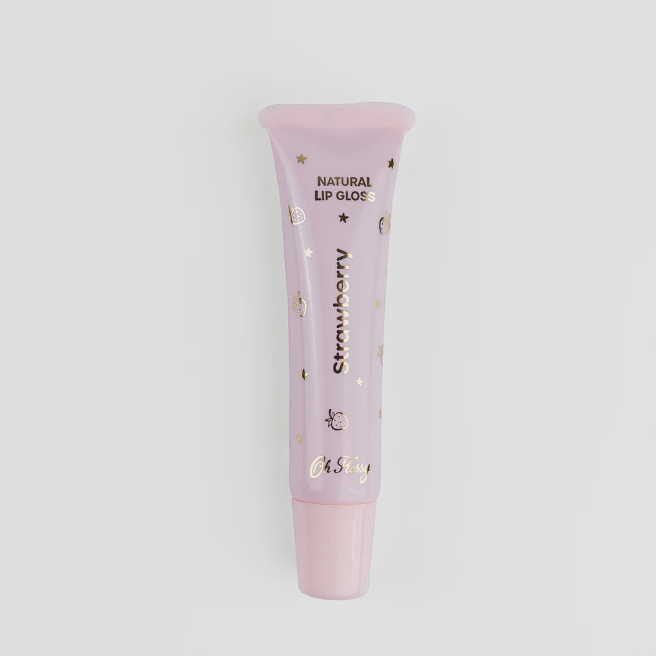Oh Flossy | Individual Natural Lip Gloss | Strawberry