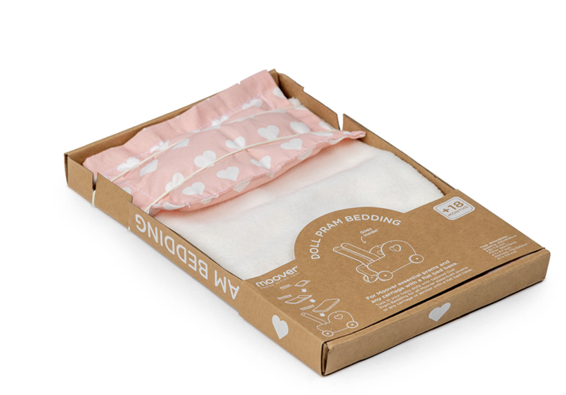 Doll Pram Bedding - Pink