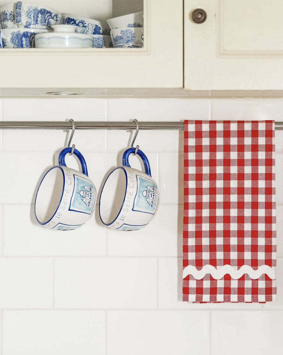 Red Gingham Tea Towel
