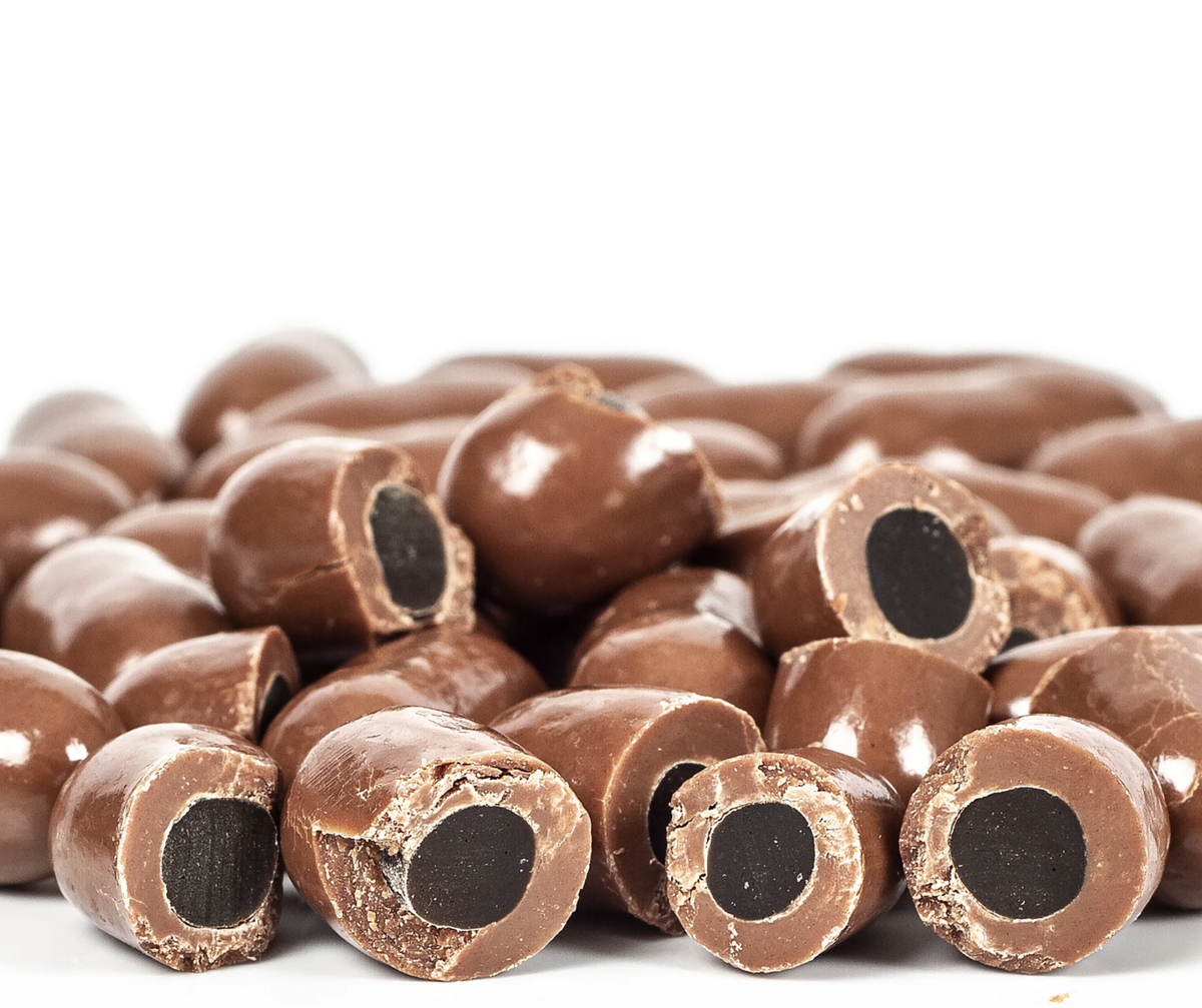 180g Milk Chocolate | Licorice Bullets