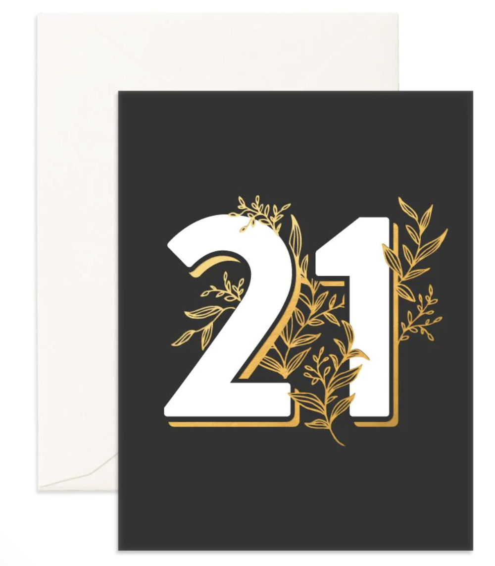 Greeting Card | No. 21 Black