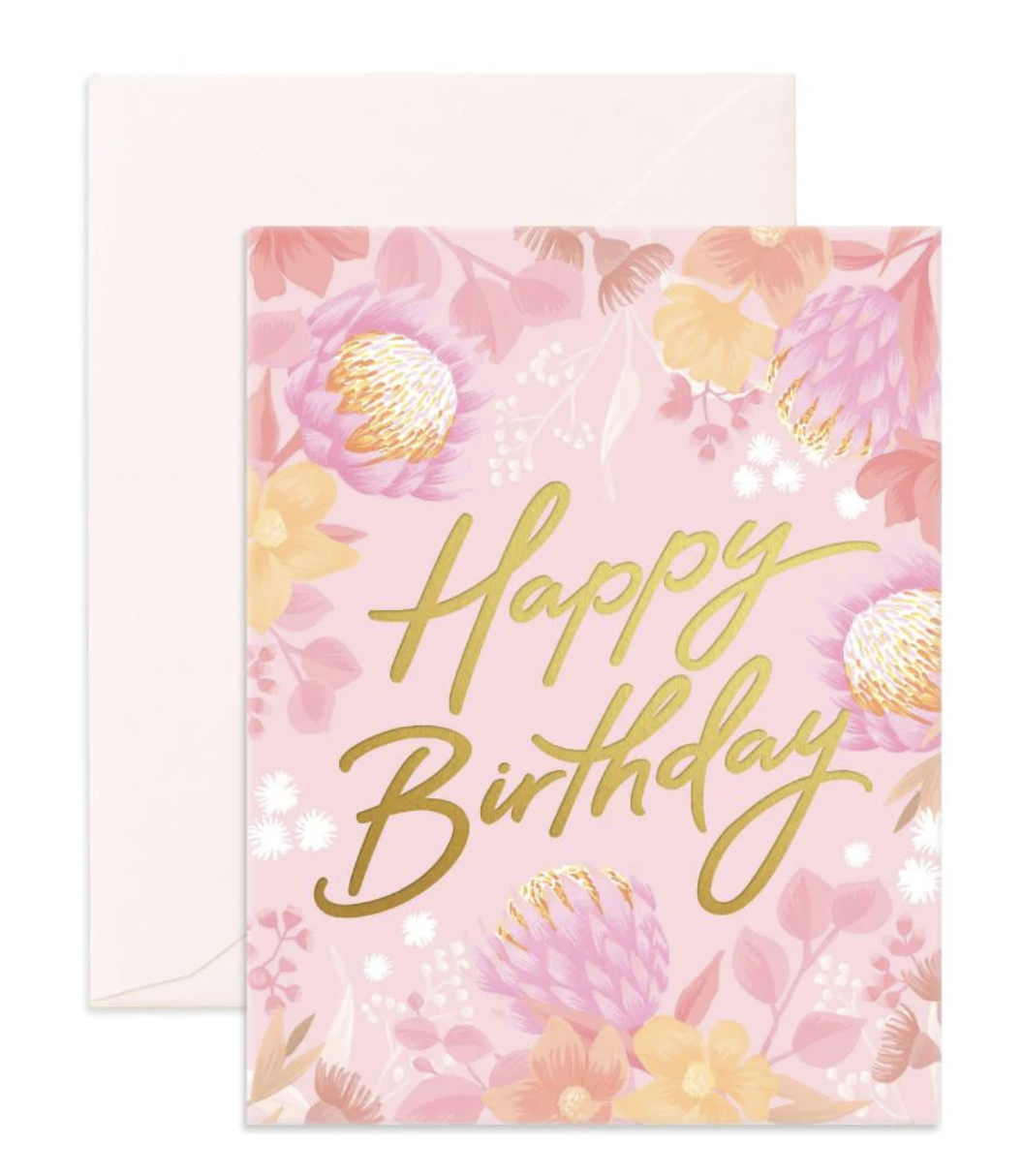 Greeting Card | Happy Birthday Floribunda