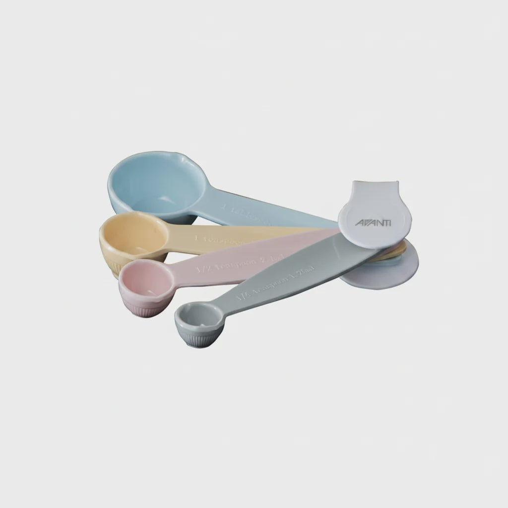 Ribbed Measuring Spoons | Pastel