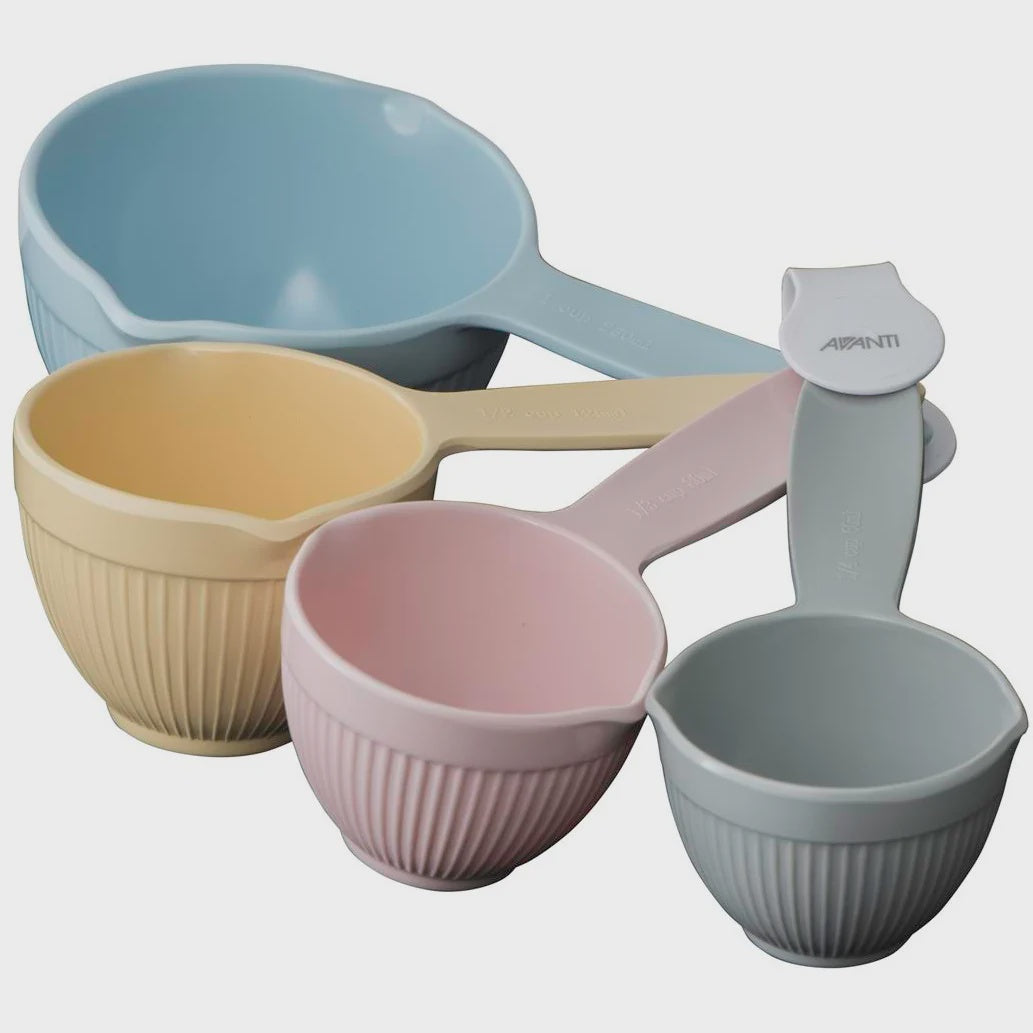 Ribbed Measuring Cups | Pastel
