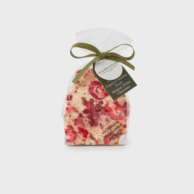 Raspberry, Strawberry & White Belgian Chocolate Honeycomb | 200g