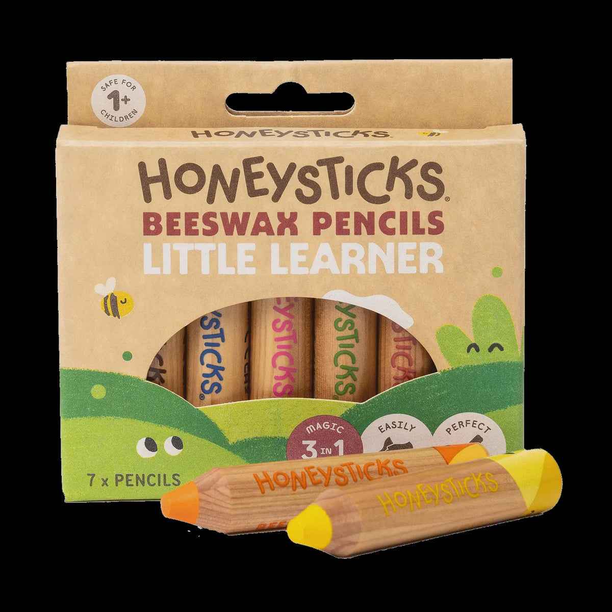 Magic 3 in 1 Beeswax Pencils | Little Learners | 7 Pack