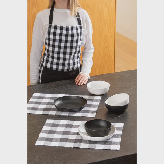 Gingham Black 2pk Kitchen Towel