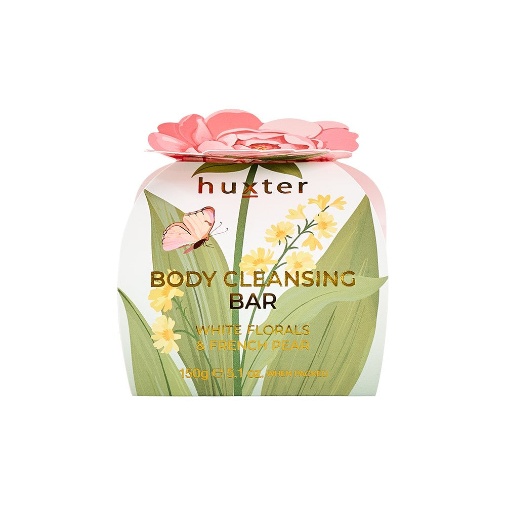 Body Cleansing Bar Gift Box - White Florals & French Pear