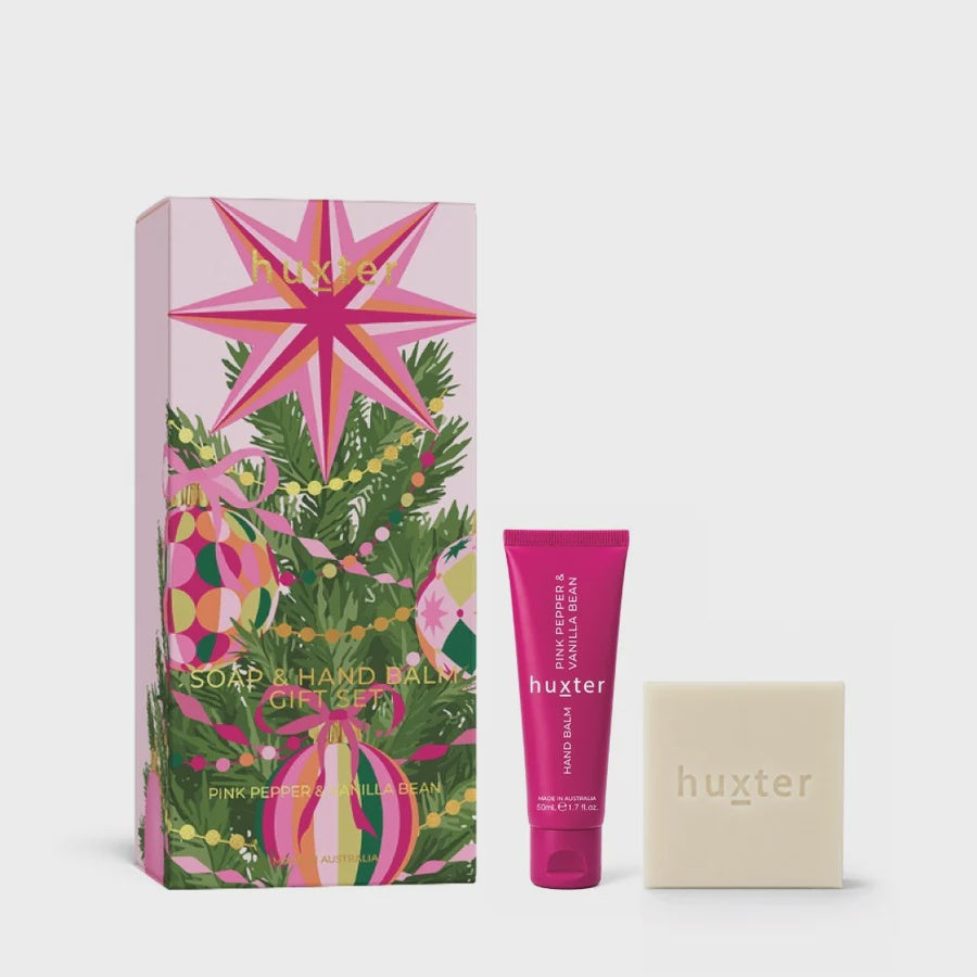 Soap & Hand Balm Gift Set | Pink Pepper & Vanilla Bean
