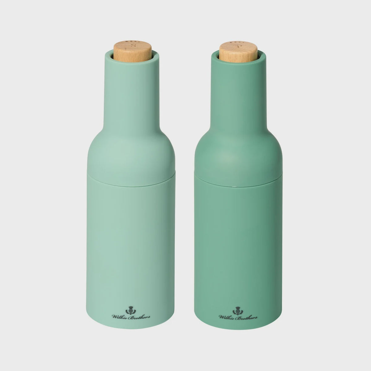 Electric Gravity Salt and Pepper Mill Set | Eucalyptus Green