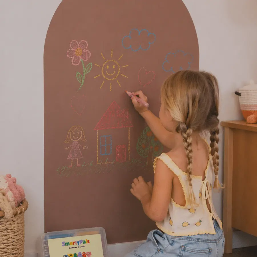 Non-Toxic Dustless Chalk Crayons | 12 Pack