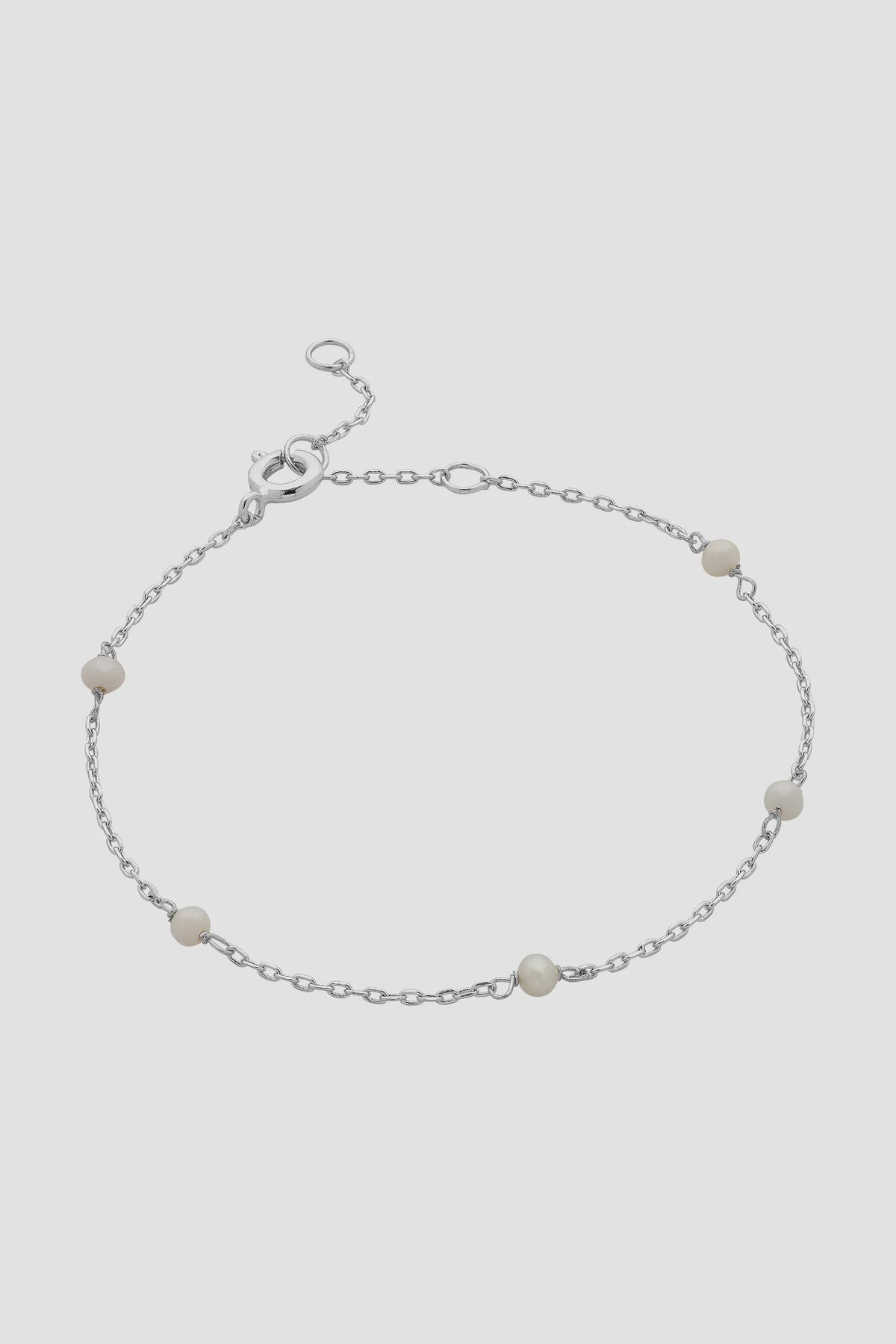 Lilibet Silver Pearl Bracelet
