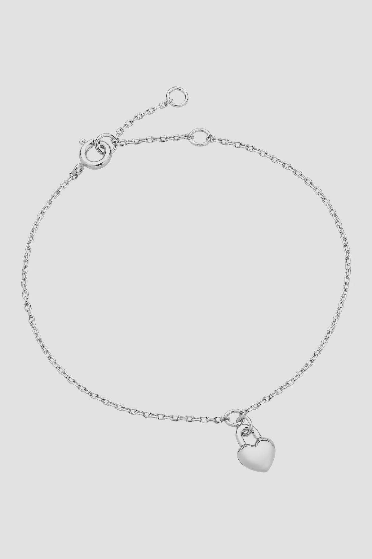 Winnie Silver Heart Bracelet