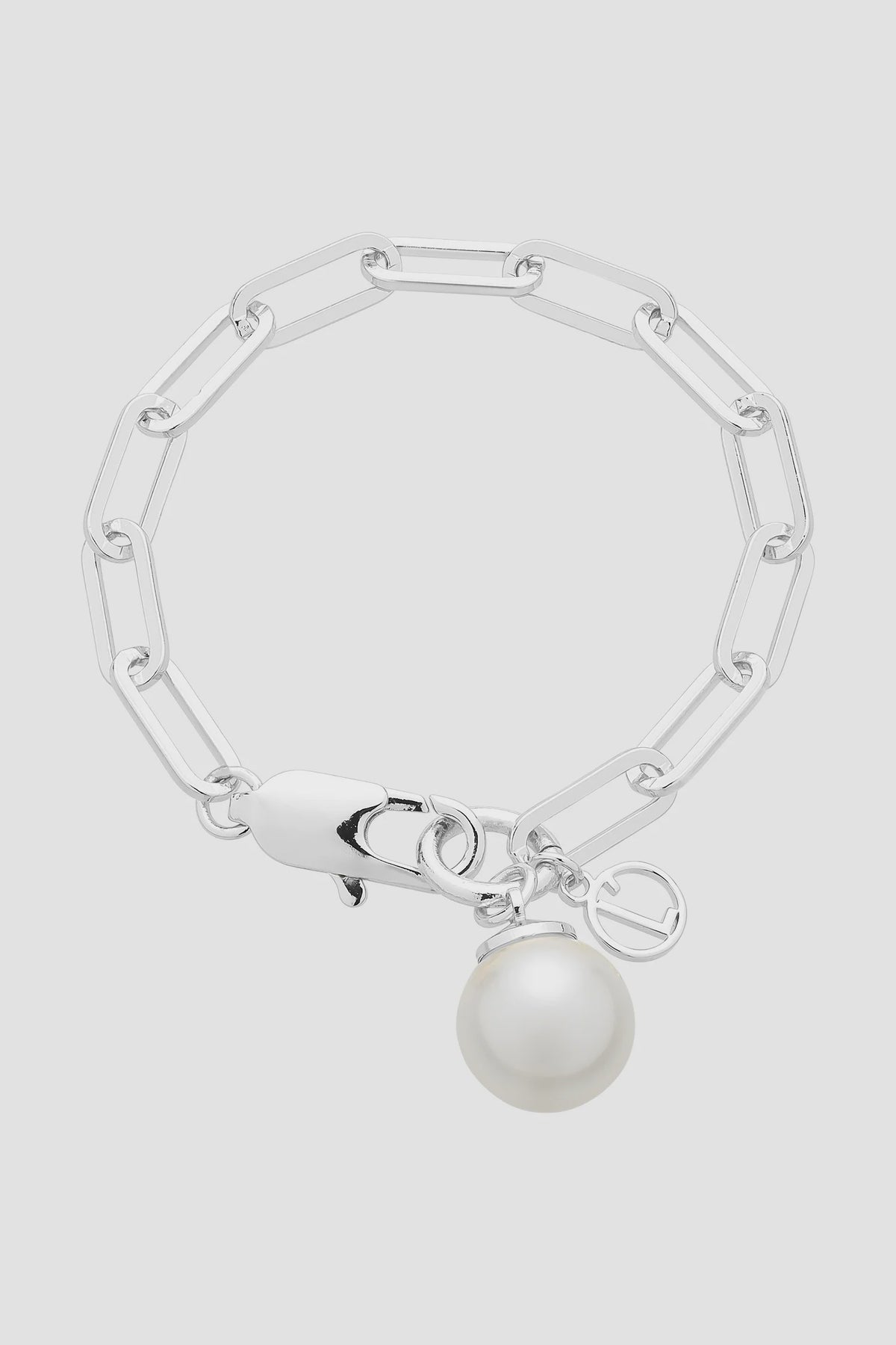 Hayley Silver Pearl Bracelet