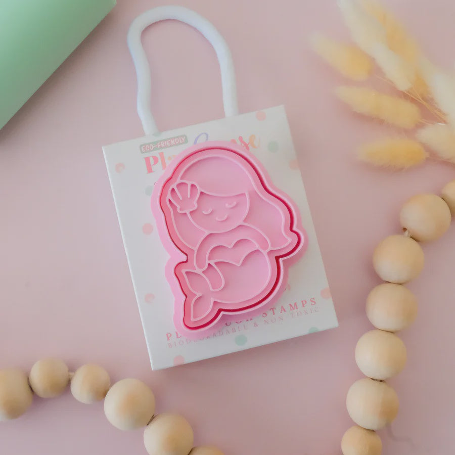 Eco Playdough Stamp | Mermaid | Pink