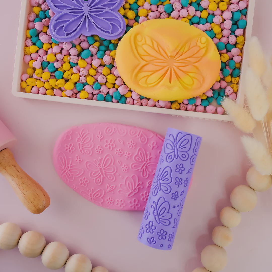 Eco Textured Roller | Butterfly | Purple