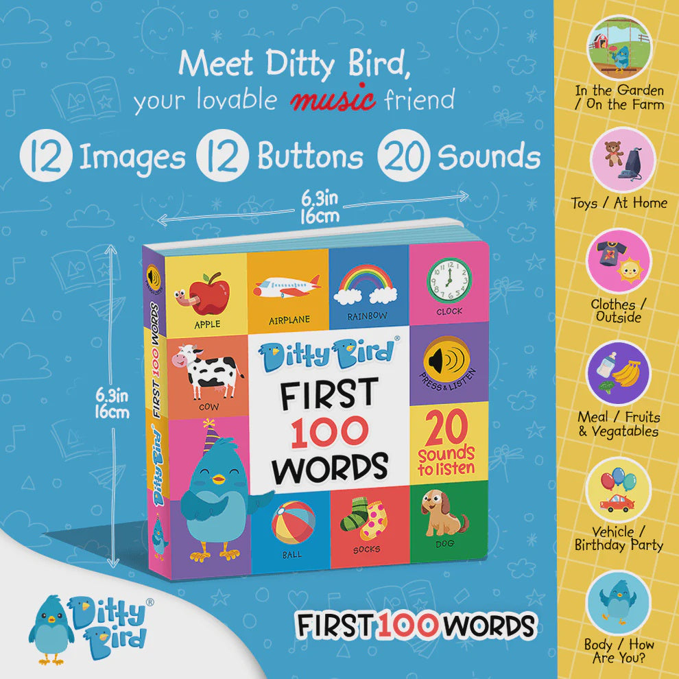Ditty Bird Song Book | First 100 Words