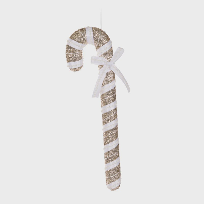 Champagne & White Hanging Candy Cane | 48cm