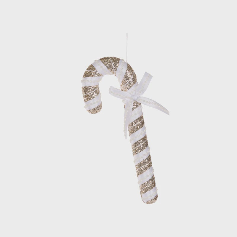 Champagne & White Hanging Candy Cane | 33cm