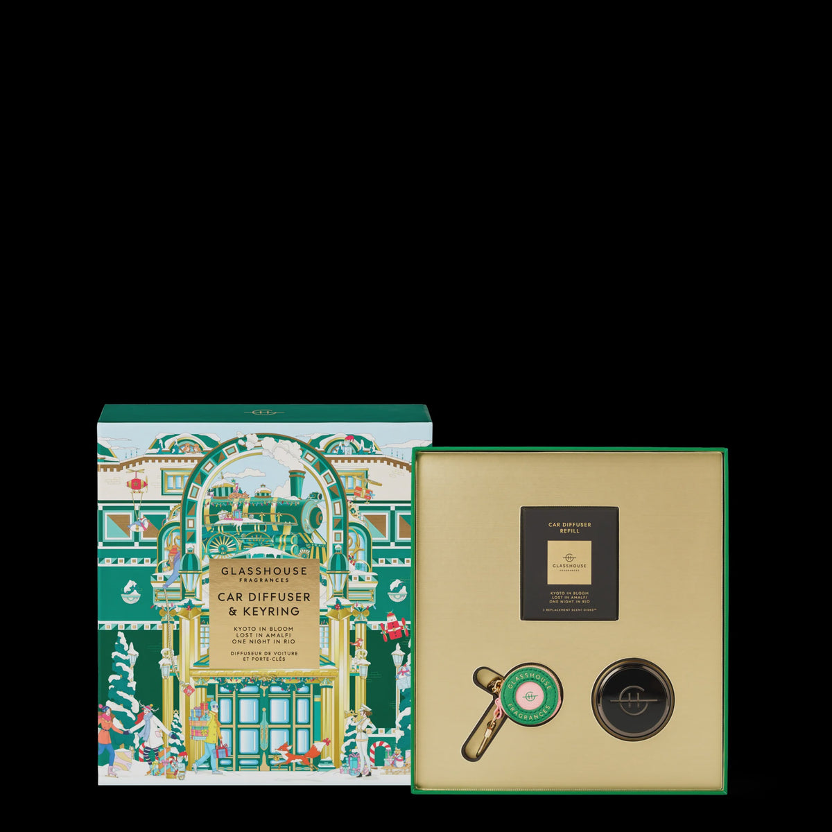 Car Diffuser & Keyring Gift Set