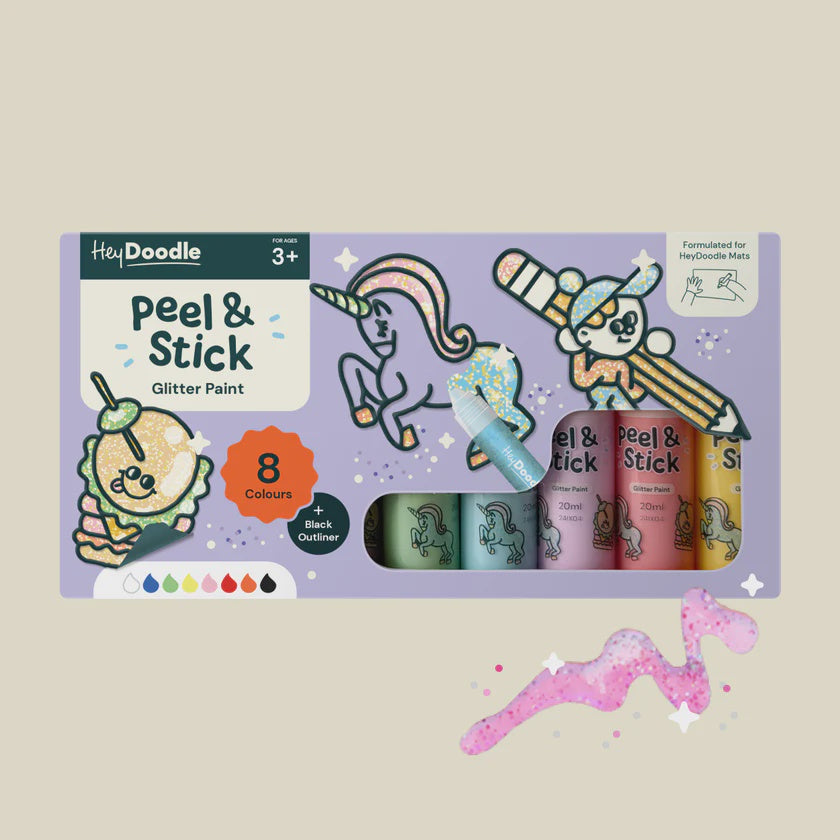 Peel & Stick Paint | Easy Peel & Stickable Colours | Glitter
