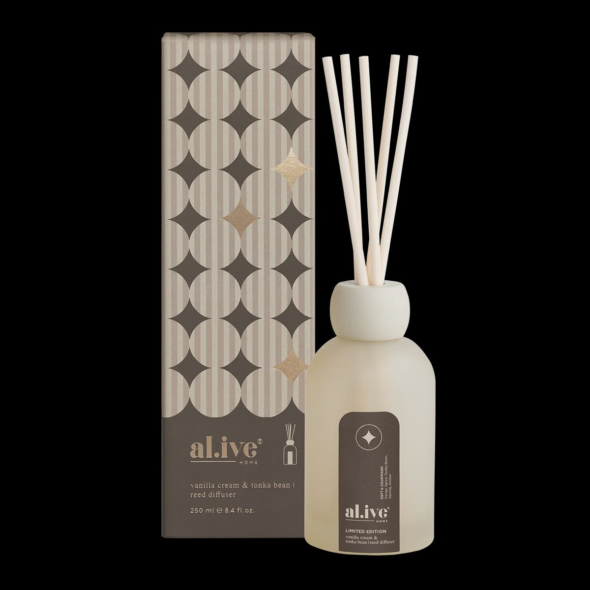 Reed Diffuser | Vanilla Cream & Tonka Bean