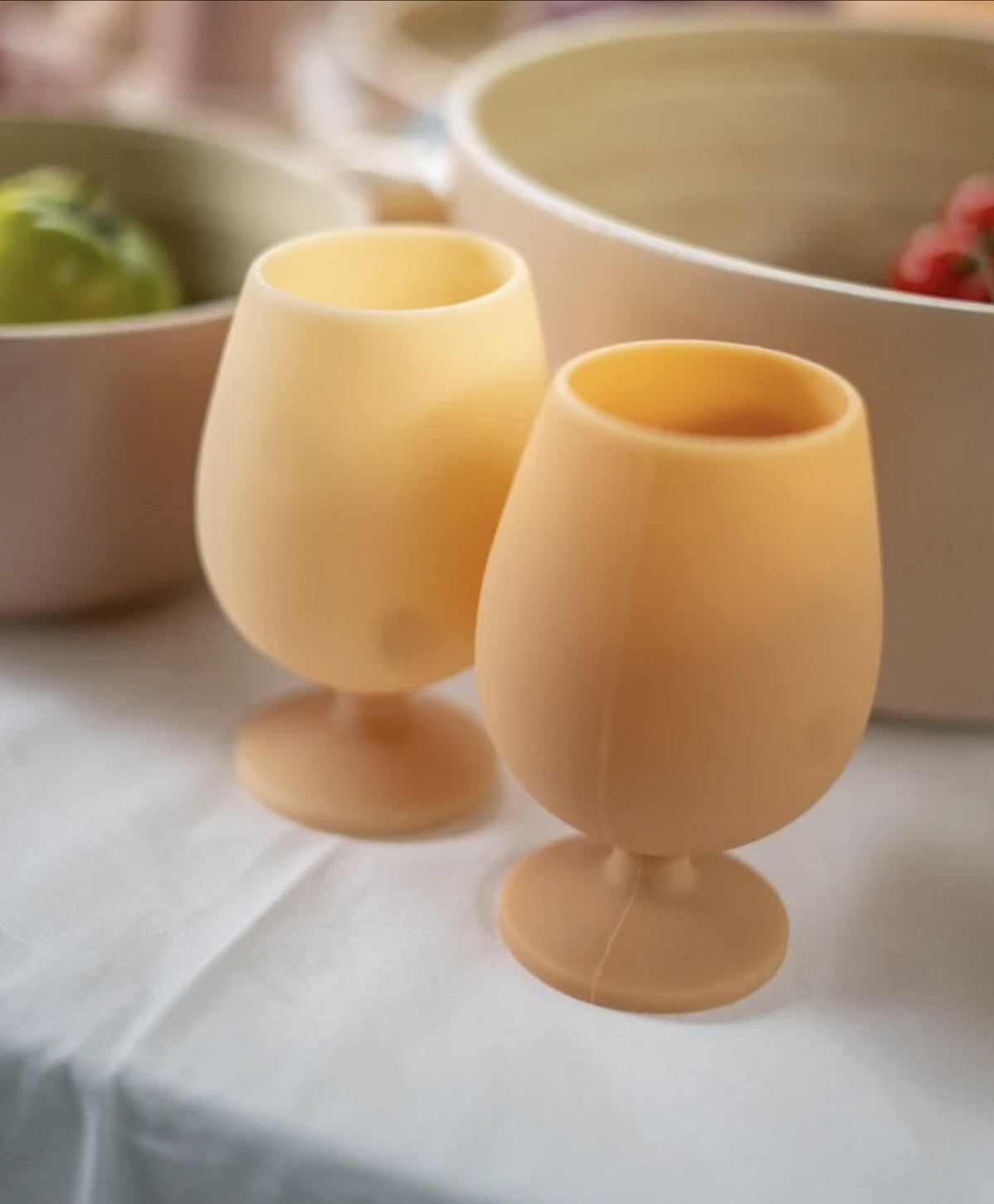 Wheat + Oat | Stemm | Silicone Unbreakable Wine Glasses