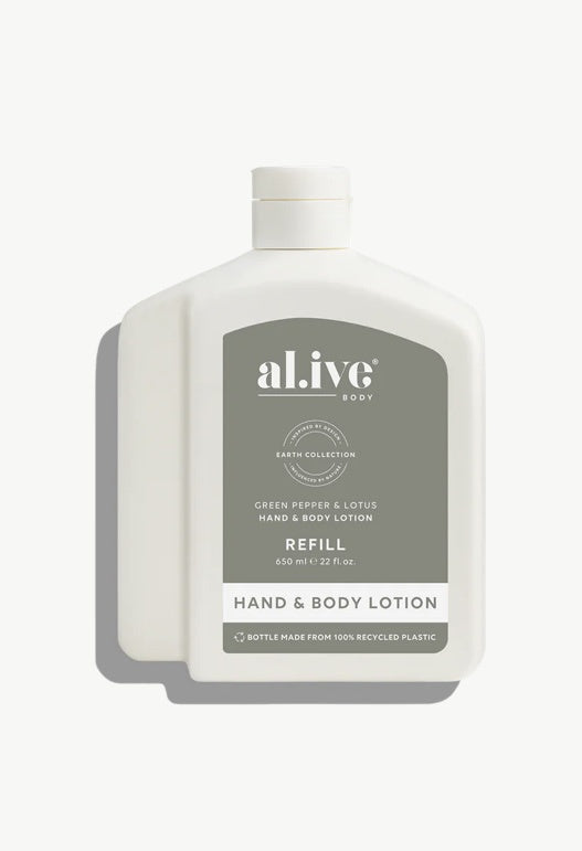 650mL Lotion Refill | Green Pepper & Lotus