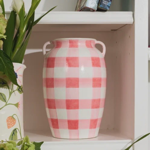 Fresco Check Vase