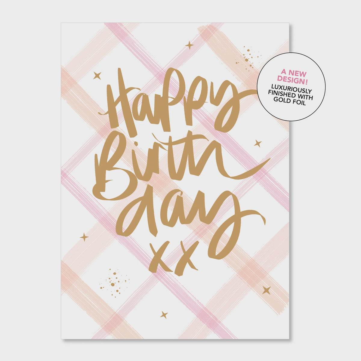 Card | HB Plaid Pink