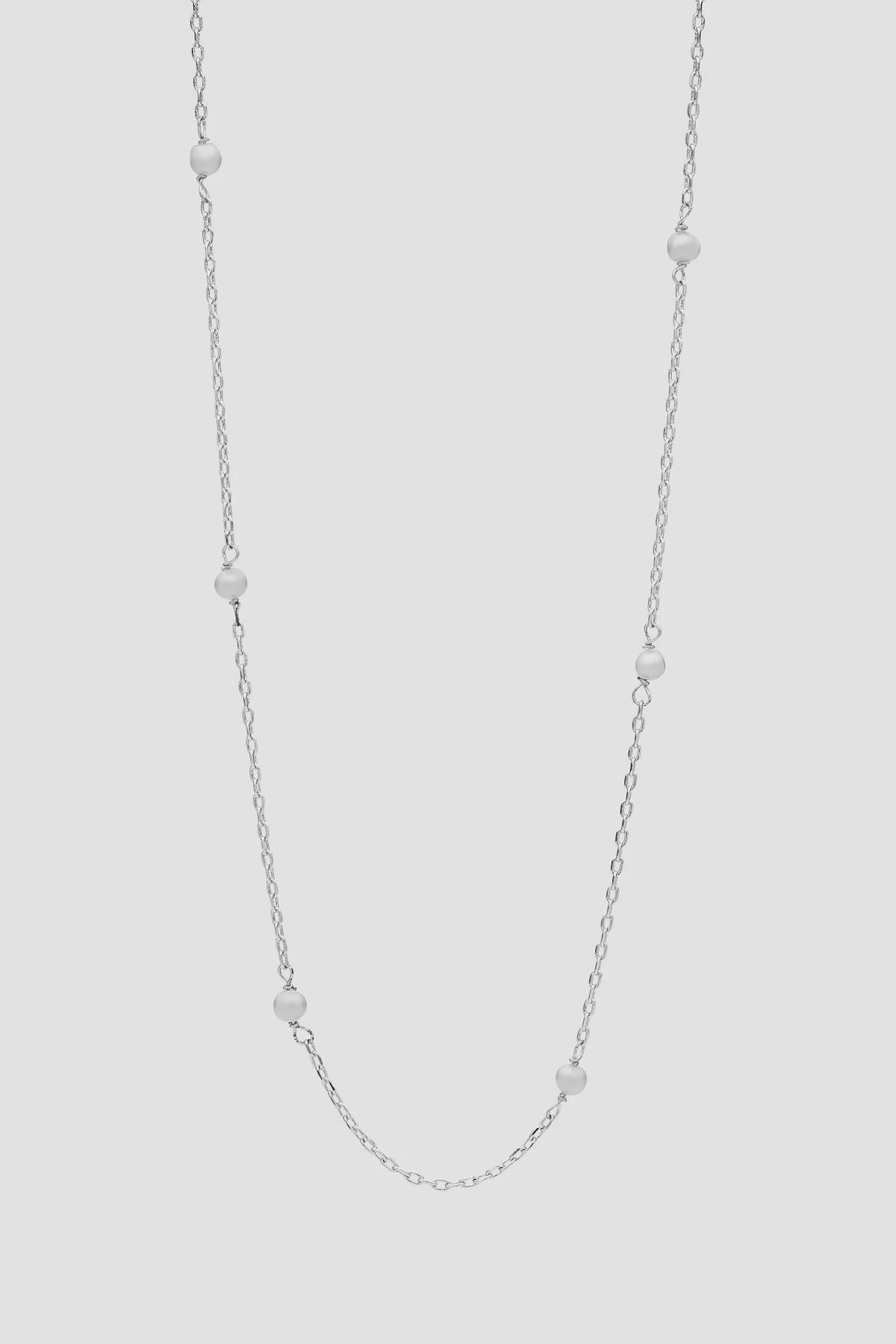 Lilibet Silver Pearl Necklace