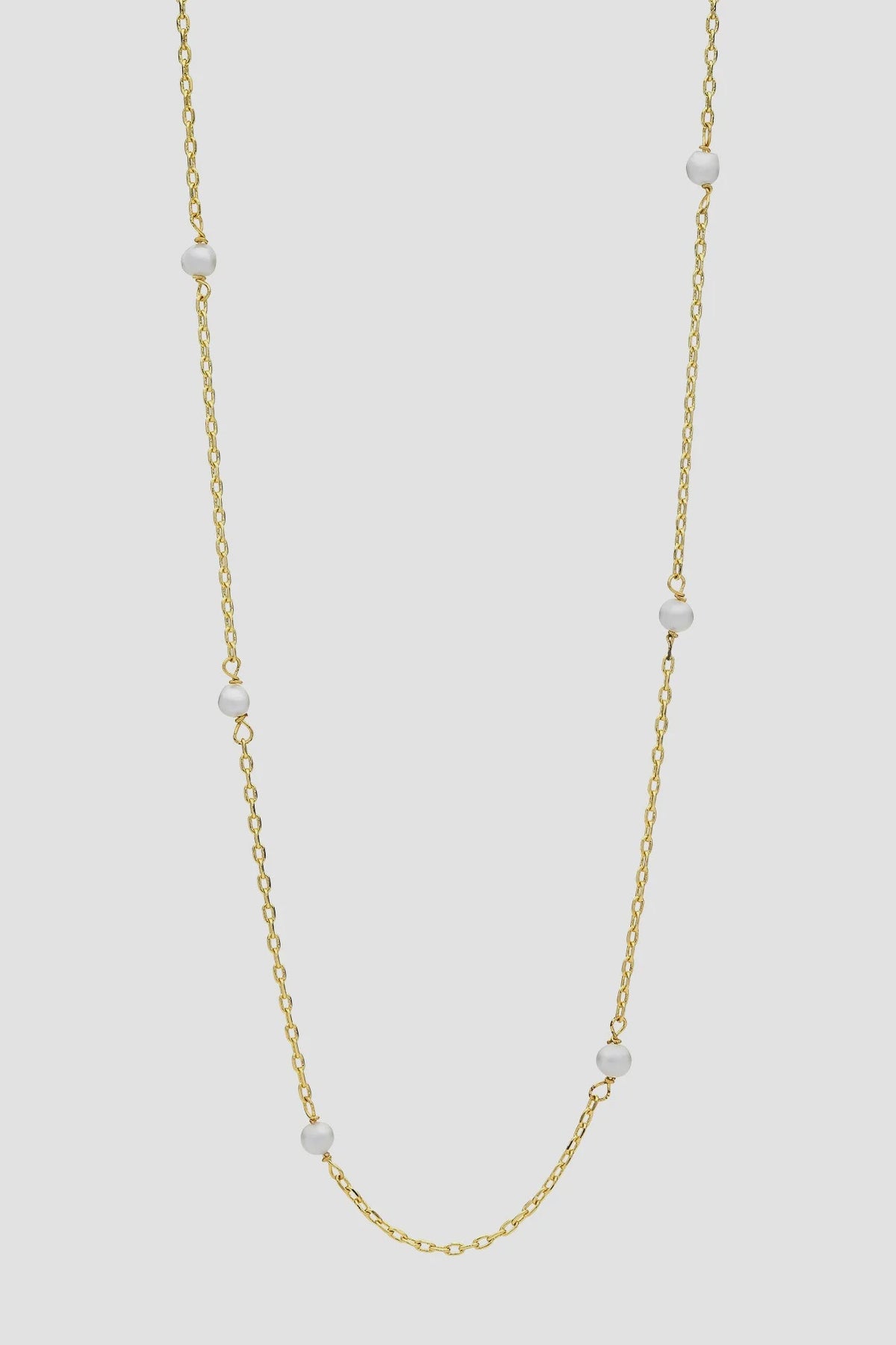 Lilibet Gold Pearl Necklace