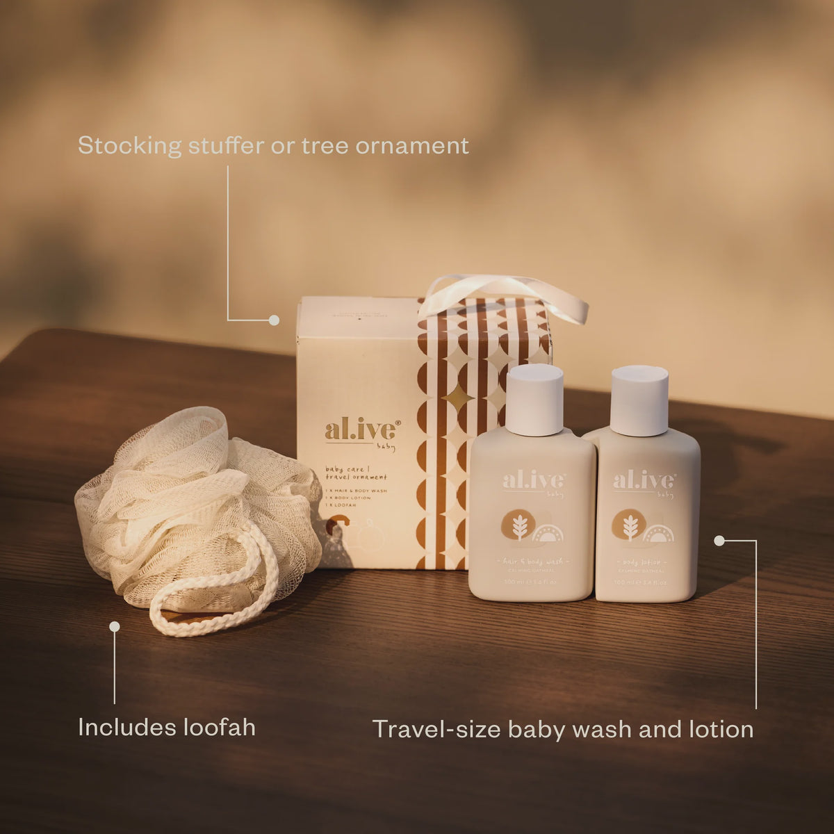 Baby Care Travel Ornament | Calming Oatmeal
