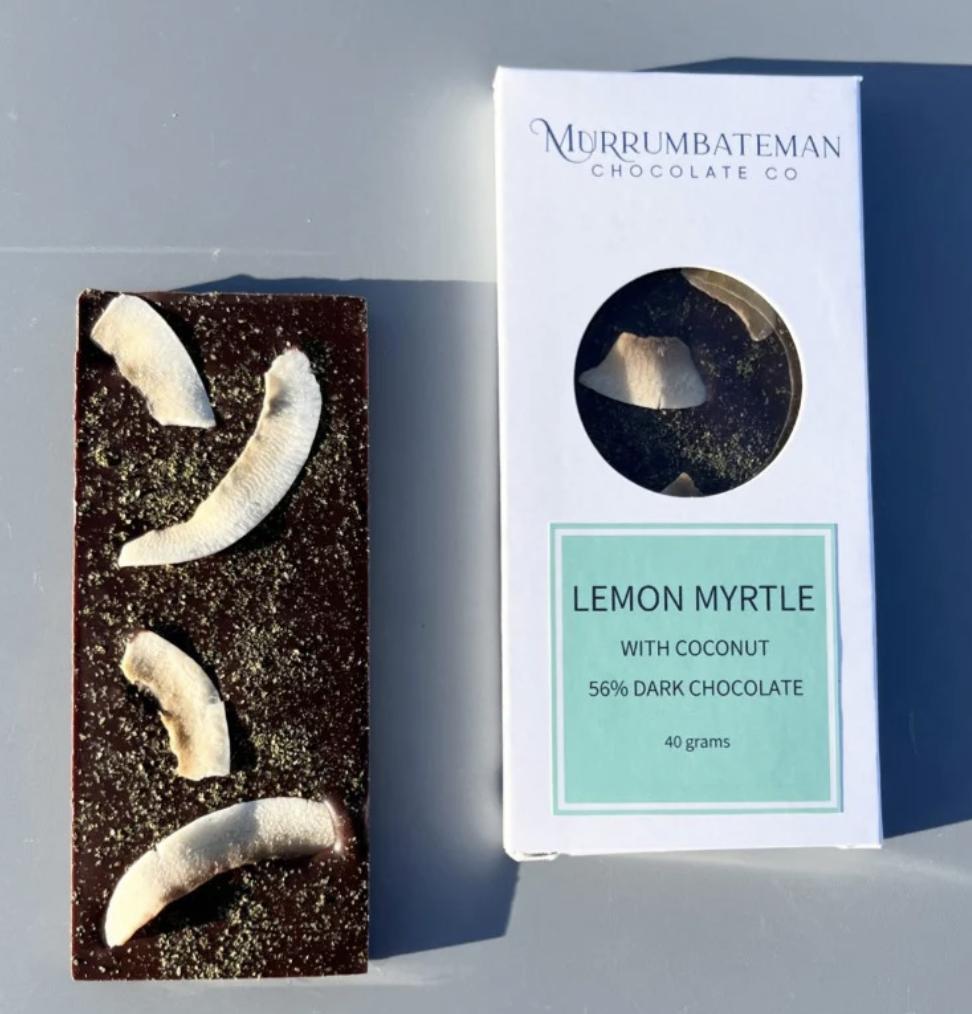 Lemon Myrtle & Coconut | 40g Artisan Chocolate Bar