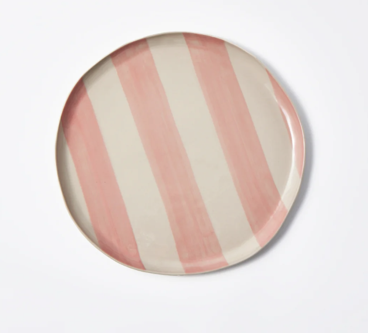 CABANA STRIPE PLATTER PINK