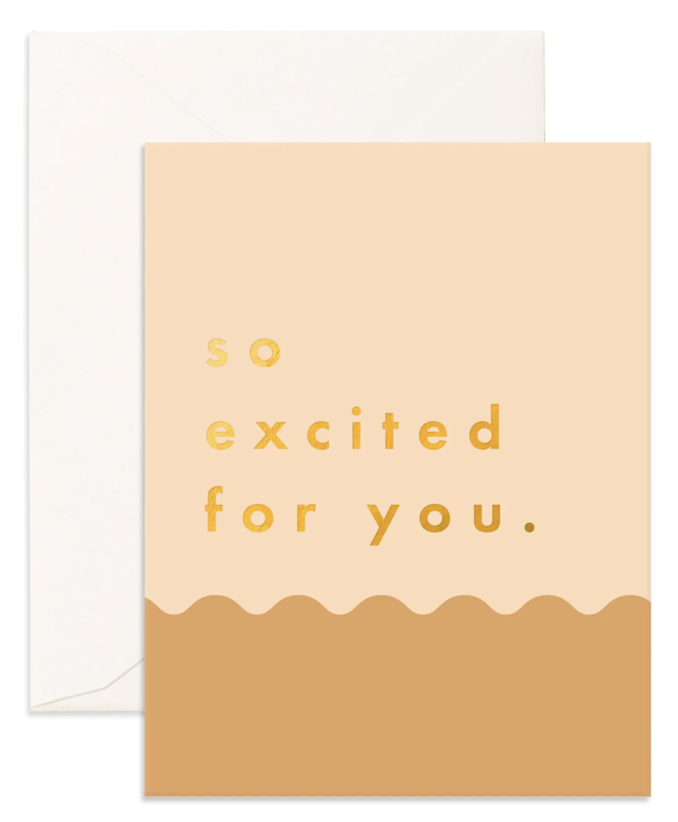 Greeting Card | So Excited Caramel Ripple