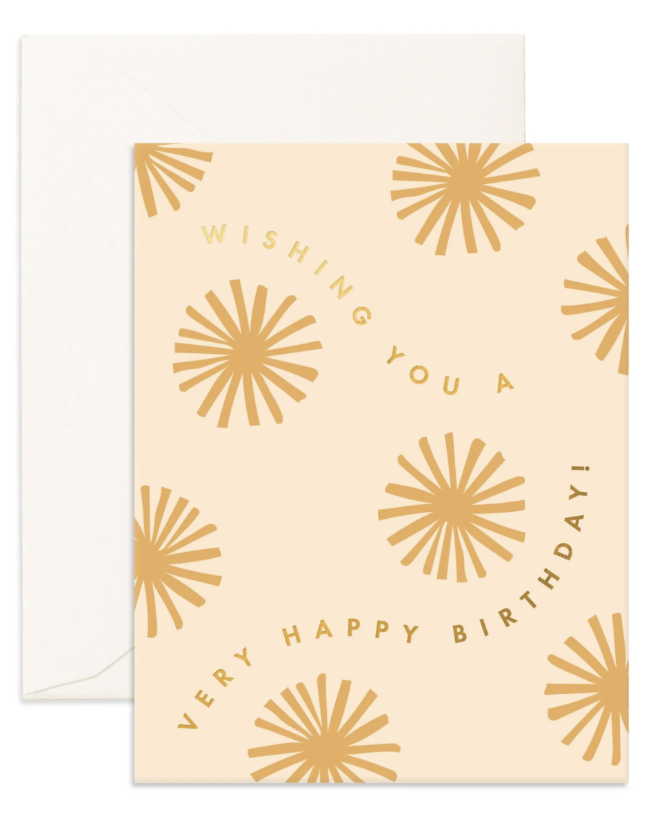 Greeting Card | Happy Birthday Sunburst