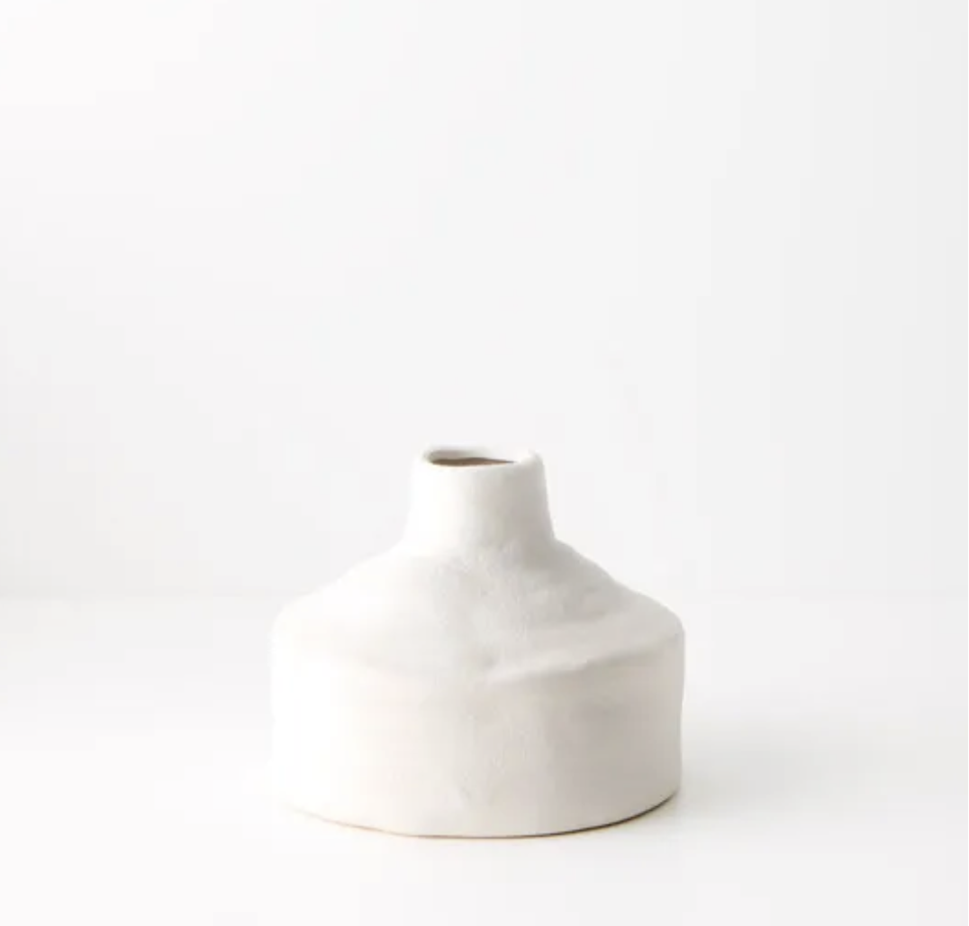 Small Ingrida Vase | White