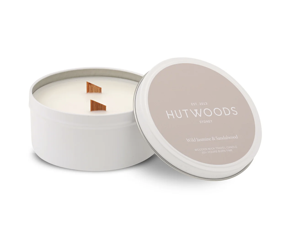 Large Travel Tin Candle | Wild Jasmine & Sandalwood