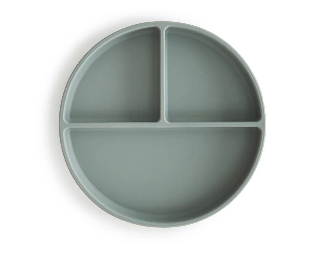 Silicone Suction Plate | Cambridge Blue