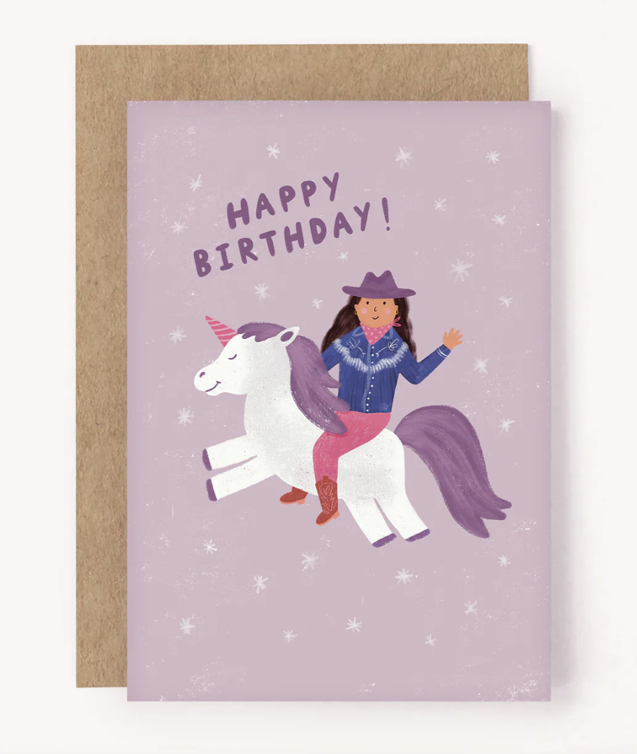 Card | Cowgirl Unicorn