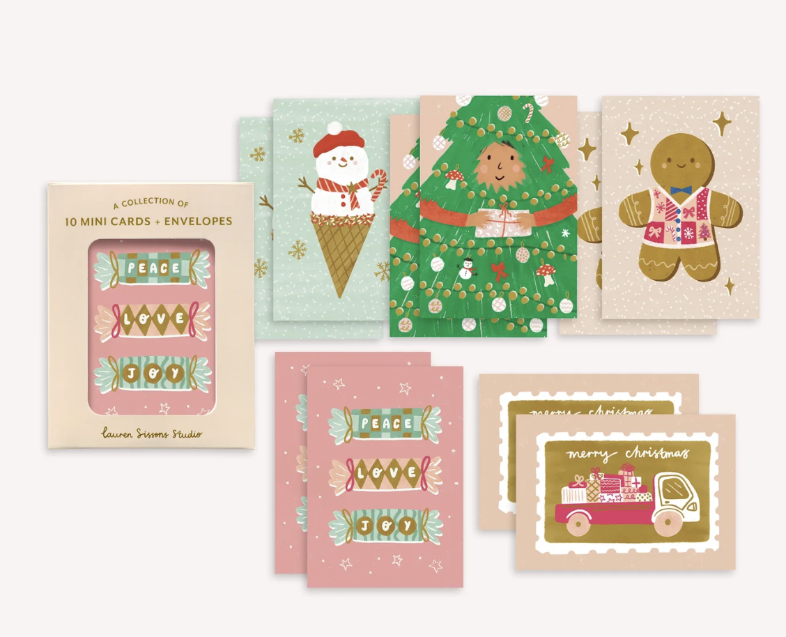 Boxed Mini Cards Set | Festive