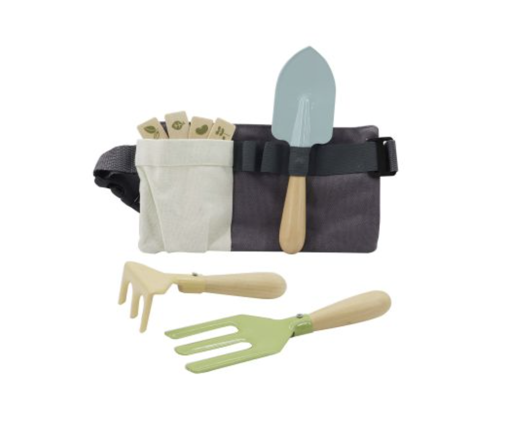 Wooden Garden Tool Belt Playset